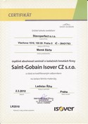 Certifikát - Saint-Gobain